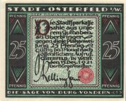 Német Birodalom/Weimari Köztársaság/ Osterfeld 1921. 25Pf(3x) + 50Pf(3x) + 75Pf(3x) + 100Pf összesen...