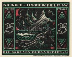 Német Birodalom/Weimari Köztársaság/ Osterfeld 1921. 25Pf(3x) + 50Pf(3x) + 75Pf(3x) + 100Pf összesen...