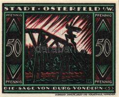 Német Birodalom/Weimari Köztársaság/ Osterfeld 1921. 25Pf(3x) + 50Pf(3x) + 75Pf(3x) + 100Pf összesen...