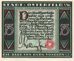 Német Birodalom/Weimari Köztársaság/ Osterfeld 1921. 25Pf(3x) + 50Pf(3x) + 75Pf(3x) + 100Pf összesen...