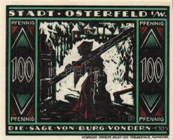 Német Birodalom/Weimari Köztársaság/ Osterfeld 1921. 25Pf(3x) + 50Pf(3x) + 75Pf(3x) + 100Pf összesen...