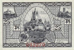 Német Birodalom/Weimari Köztársaság/ Cochem 1921. 10Pf + 25Pf + 50Pf 3klf db, teljes sor T:I