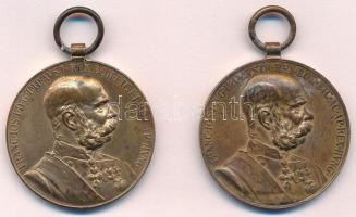 1898. "Jubileumi Emlékérem Fegyveres Erő Számára / Signum memoriae (AVSTR)" Br kitüntetés ...