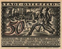 Német Birodalom/Weimari Köztársaság/ Osterfeld 1921. 50Pf(2x) + 75Pf + 100Pf + 150Pf(2x) összesen 6k...