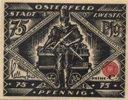 Német Birodalom/Weimari Köztársaság/ Osterfeld 1921. 50Pf(2x) + 75Pf + 100Pf + 150Pf(2x) összesen 6k...