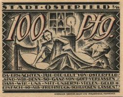 Német Birodalom/Weimari Köztársaság/ Osterfeld 1921. 50Pf(2x) + 75Pf + 100Pf + 150Pf(2x) összesen 6k...