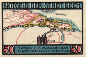 Német Birodalom/Weimari Köztársaság/ Goch 1922. 50Pf(2x) + 75Pf(4x) összesen 6klf db, teljes sor T:I