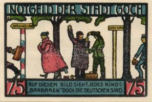 Német Birodalom/Weimari Köztársaság/ Goch 1922. 50Pf(2x) + 75Pf(4x) összesen 6klf db, teljes sor T:I