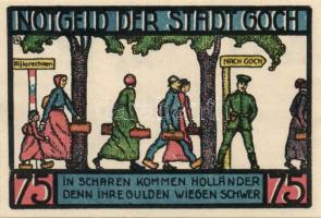 Német Birodalom/Weimari Köztársaság/ Goch 1922. 50Pf(2x) + 75Pf(4x) összesen 6klf db, teljes sor T:I