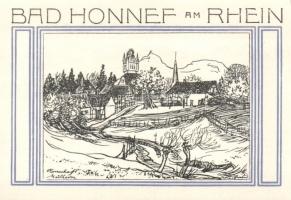 Német Birodalom/Weimari Köztársaság/ Honnelf a. Rhein 1921. 50Pf(4x) + 99Pf(4x) összesen 8klf db, te...