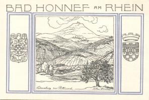 Német Birodalom/Weimari Köztársaság/ Honnelf a. Rhein 1921. 50Pf(4x) + 99Pf(4x) összesen 8klf db, te...