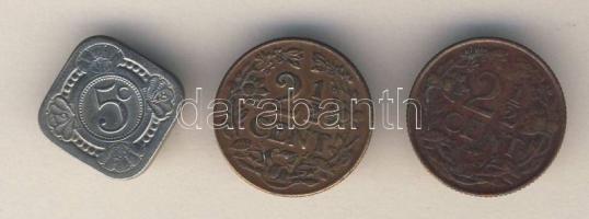 Curacao 1944. 2 1/2c + 1947. 2 1/2c T:3 + 1948. 5c T:2