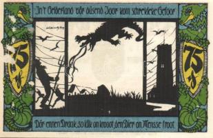 Német Birodalom/Weimari Köztársaság/Geldern 1921. 75Pf (8x) mind klf!, komplett sor T:I,I-