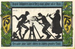Német Birodalom/Weimari Köztársaság/Geldern 1921. 75Pf (8x) mind klf!, komplett sor T:I,I-