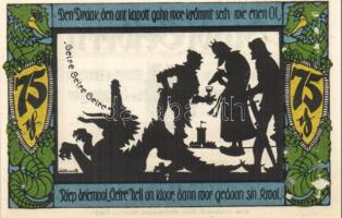 Német Birodalom/Weimari Köztársaság/Geldern 1921. 75Pf (8x) mind klf!, komplett sor T:I,I-