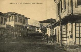 1918 Bitola, Monastir; Rue du Dragor, Petits Marchands / street, merchants