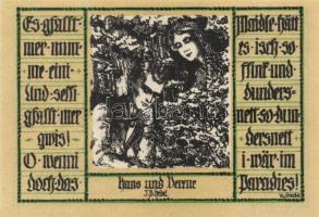 Német Birodalom/Weimari Köztársaság/Schopfheim 1921. 50Pf (6x) mind klf!, komplett sor T:I