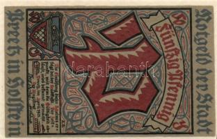 Német Birodalom/Weimari Köztársaság/Preetz 1921. 50Pf (6x) mind klf!, teljes sor T:I