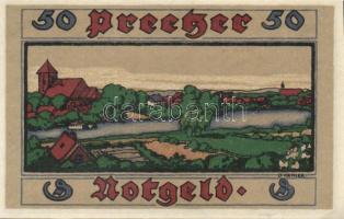 Német Birodalom/Weimari Köztársaság/Preetz 1921. 50Pf (6x) mind klf!, teljes sor T:I
