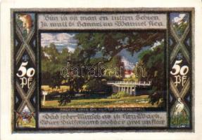 Német Birodalom/Weimari Köztársaság/Poppenbüttel 1921. 50Pf (10x) mind klf!, teljes sor T:I