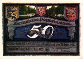 Német Birodalom/Weimari Köztársaság/Poppenbüttel 1921. 50Pf (10x) mind klf!, teljes sor T:I