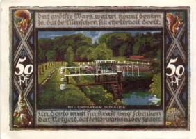 Német Birodalom/Weimari Köztársaság/Poppenbüttel 1921. 50Pf (10x) mind klf!, teljes sor T:I