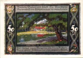 Német Birodalom/Weimari Köztársaság/Poppenbüttel 1921. 50Pf (10x) mind klf!, teljes sor T:I