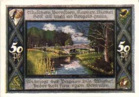 Német Birodalom/Weimari Köztársaság/Poppenbüttel 1921. 50Pf (10x) mind klf!, teljes sor T:I