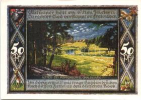 Német Birodalom/Weimari Köztársaság/Poppenbüttel 1921. 50Pf (10x) mind klf!, teljes sor T:I