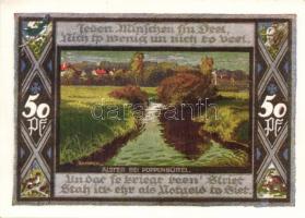 Német Birodalom/Weimari Köztársaság/Poppenbüttel 1921. 50Pf (10x) mind klf!, teljes sor T:I
