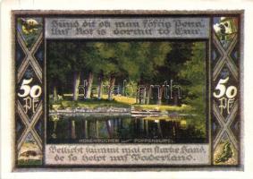 Német Birodalom/Weimari Köztársaság/Poppenbüttel 1921. 50Pf (10x) mind klf!, teljes sor T:I