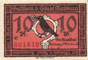 Német Birodalom/Weimari Köztársaság/Merseburg 1921. 5Pf, 10Pf, 20Pf, 25Pf, 50Pf (6x) teljes sor T:I ...