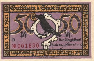 Német Birodalom/Weimari Köztársaság/Merseburg 1921. 5Pf, 10Pf, 20Pf, 25Pf, 50Pf (6x) teljes sor T:I ...