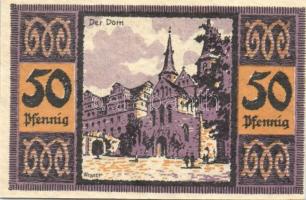 Német Birodalom/Weimari Köztársaság/Merseburg 1921. 5Pf, 10Pf, 20Pf, 25Pf, 50Pf (6x) teljes sor T:I ...