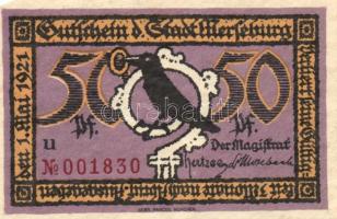 Német Birodalom/Weimari Köztársaság/Merseburg 1921. 5Pf, 10Pf, 20Pf, 25Pf, 50Pf (6x) teljes sor T:I ...