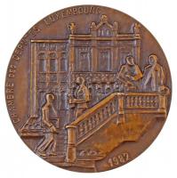 1982. "Luxemburgi Képviselőház" Br emlékplakett (69mm) T:1-
1982. "Chamber of Deputi...