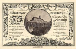 Német Birodalom/Weimari Köztársaság/Kahla Leuchtenburg 1921. 50Pf (6x klf), 75Pf (6x klf), teljes so...