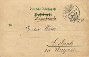1899 Berlin, Rathaus, Das Lutherdenkmal / town hall, Luther monument. A. Jandorf & Co. Art Nouve...