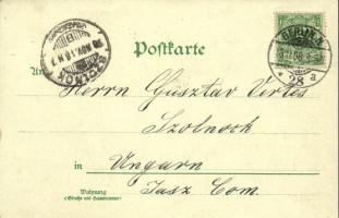 1898 Berlin, Franz. Dom, Schiller Denkmal, Königl. Schauspielhaus / cathedral, monument, theatre. Ku...