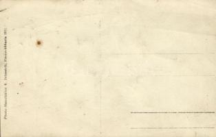 1911 Abbazia, Opatija; úri társaság az Erzh. Friedrich gőzös tisztjeivel / gentlemen with the crew o...