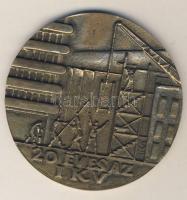 Cca 1960-as évek vége DN "20 éves az IKV" nagyalakú Br plakett T:2