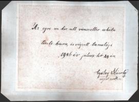 1906 Az egri vincellér iskola végzett hallgatói és tisztikara. nagy méretű fotó kartonon feliratozot...