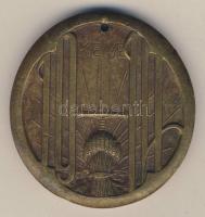 cca. 1916. "Kéve-A kultúráért és a hazáért" extrém nagyalakú Br plakett Szign:Zutt T:2 fel...