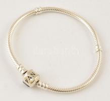 Ezüst(Ag) karkötő, Pandora jelzéssel, d: 5 cm, nettó: 13,3 g