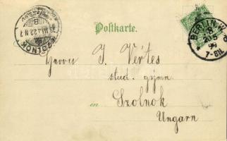 1899 Berlin, Königliches Schloss. Bitte gegen das Licht zu halten! / royal castle. E. A. Schwerdtfeg...