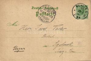 1898 Berlin, Siegessäule, Königl. Schloss, Brandenburger Thor. Verlag G. Hendelsohn / monument, roya...