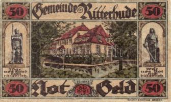 Német Birodalom/Weimari Köztársaság/Ritterhude 1921. 25Pf, 50Pf, 75Pf, 3klf db, teljes sor! T:I