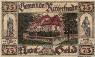 Német Birodalom/Weimari Köztársaság/Ritterhude 1921. 25Pf, 50Pf, 75Pf, 3klf db, teljes sor! T:I