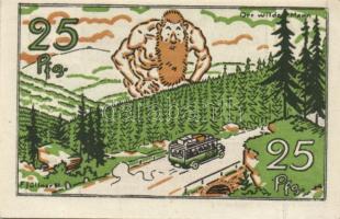 Német Birodalom/Weimari Köztársaság/Braunschweig 1921. 25Pf, 75Pf, 1,6M, 3klf db, teljes sor! T:I