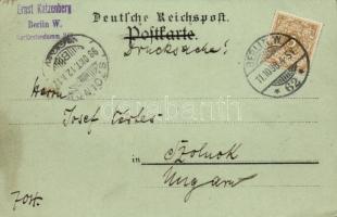 1898 Berlin, Café Bauer, Hotel. Verlag Ferd. Ashelm (fl)